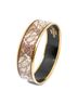 Hermes Leather Goods Brown Enamel Bangle MM One size - photo 1