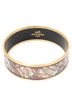 Hermes Leather Goods Brown Enamel Bangle MM One size - photo 2