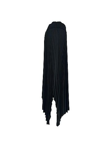 Joseph Joseph Ade Knit Weave Plissé Skirt in Black Polyester (view 2)