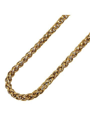 Chanel Chanel Coco Mark Vintage Chain Necklace 95A Gold Plated Women's CHANEL (view 1)