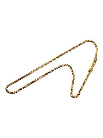 Chanel Chanel Coco Mark Vintage Chain Necklace 95A Gold Plated Women's CHANEL (view 2)
