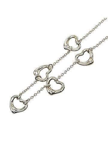 Tiffany & Co. Tiffany &amp; Co. Open Heart 5-strand Necklace, SV925 Silver, Women's. (view 1)
