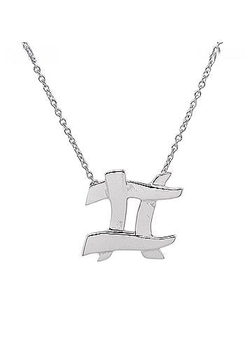 Tiffany & Co. TIFFANY&amp;Co. Tiffany Zodiac Necklace Gemini Pendant SV925 Men's Women's (view 1)