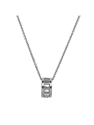 Tiffany & Co. TIFFANY&amp;Co. Tiffany Atlas Open Ring Necklace Pendant SV925 Men's Women's (view 2)