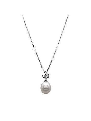Tiffany & Co. TIFFANY&amp;Co. Tiffany Olive Leaf Pearl Necklace Paloma Picasso Pendant SV925 Women's (view 2)