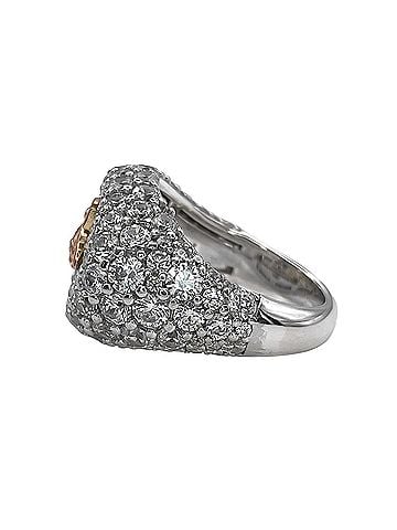 Vivienne Westwood Vivienne Westwood Orb Signet Ring with Rhinestones, SV925 (7783), Men's &amp; Women's (view 2)
