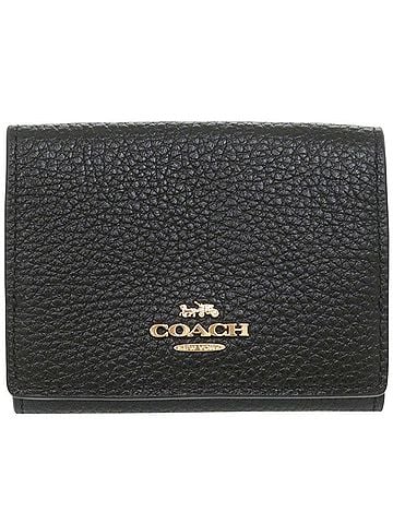 Coach Coach Origami Small Trifold Wallet 88666 Leather Black Tri-fold 0718COACH (view 1)