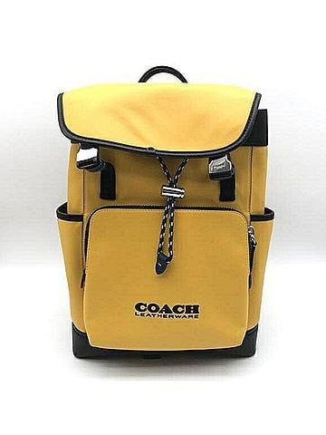 Coach COACH League Flap Backpack N2B2244-C5342 Yellow (view 1)