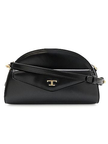Tod's TOD'S T-Timeless Camera Bag, Shoulder Pouch, Clutch Handbag, Leather, Black (view 2)