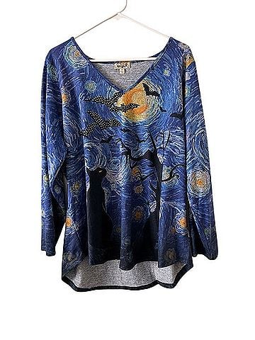 One World Starry Night Long Sleeve Top (view 1)