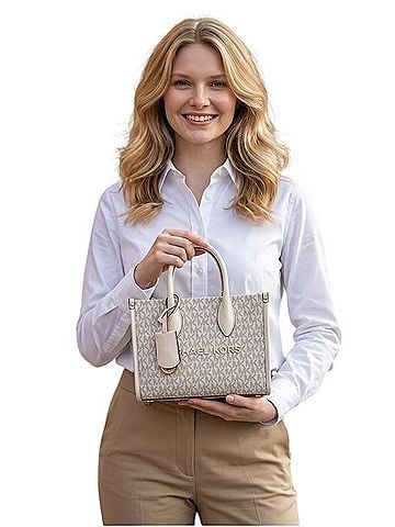 MICHAEL Michael Kors Mirella Small Signature Logo Shopper Shoulder Bag (view 2)