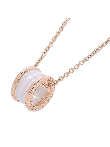 Bvlgari BVLGARI B-zero1 Necklace, 18KPG Pink Gold, White Ceramic, 346082 (view 1)