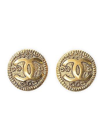 Chanel CC Round Clip On Earrings (view 1)