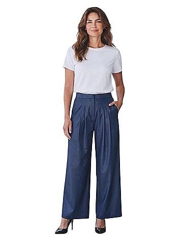 J. McLaughlin Amal Long Bottoms Linen Pants (view 1)