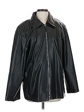 LAAGAM LAAGAM Black Faux leather jacket Waist Length Laagam Faux Leather Jacket (view 1)