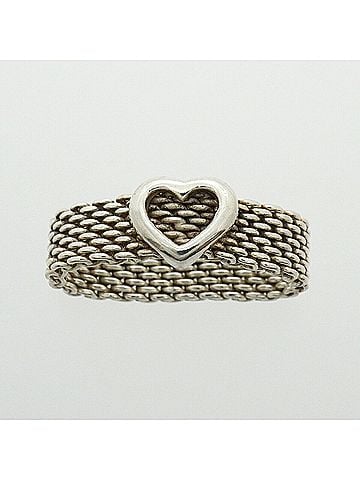 Tiffany & Co. Tiffany &amp; Co. Somerset Heart Ring, Sterling Silver 925, Women's (view 2)