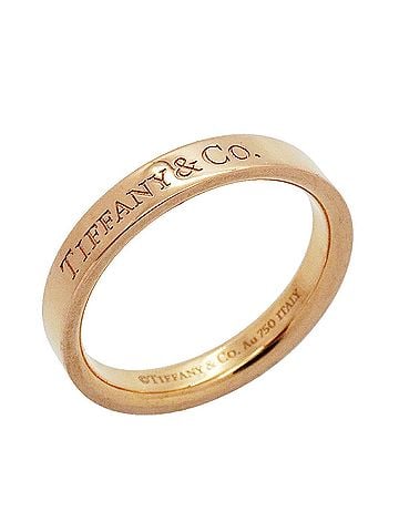 Tiffany & Co. Tiffany &amp; Co. Flat Band Ring, 18K Pink Gold, Women's (view 1)