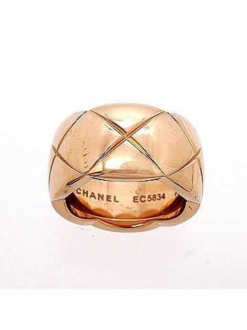 Chanel Chanel Coco Crush Ring, Beige Gold, 18KPG Pink, Women's (view 2)
