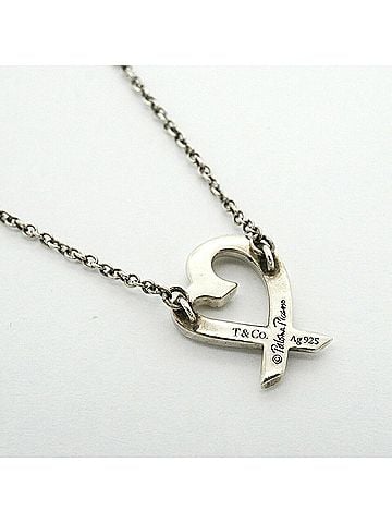 Tiffany & Co. Tiffany &amp; Co. Loving Heart Necklace, Sterling Silver 925, Women's (view 2)