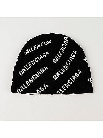 Balenciaga Allover Logo Beanie (view 2)