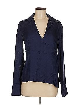 Armani Exchange Armani Exchange Long Sleeve Silk Top (view 1)