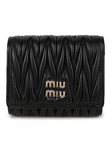 Miu Miu Small Matelasse Napa Leather Wallet (view 1)