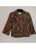 Doncaster Sport Animal Print Tan Black Jacket Size 8 - photo 4