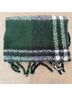 Steve Madden 100% Polyester Plaid Green Wrap Size L - photo 4
