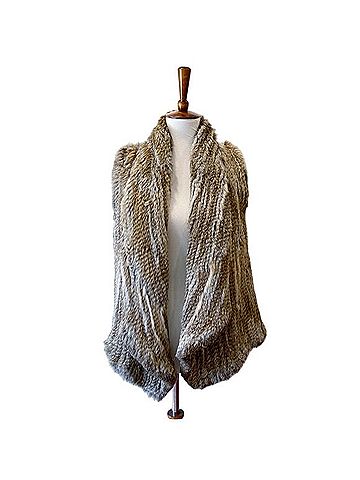 Alice + Olivia Harriet Faux Fur Vest (view 1)
