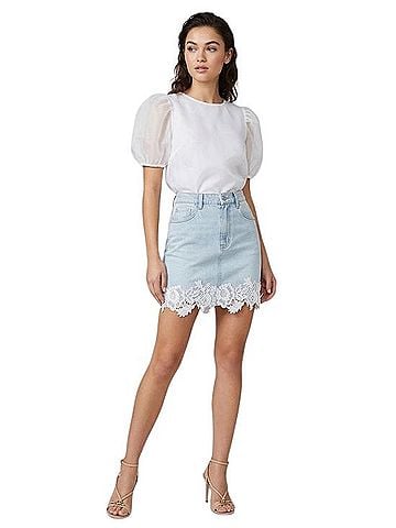 Generation Love Denim Skirt (view 1)