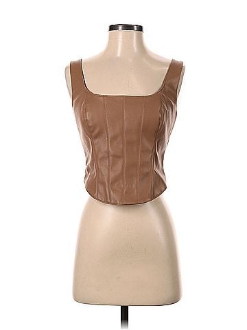 Abercrombie & Fitch Abercrombie &amp; Fitch Faux Leather Top (view 1)