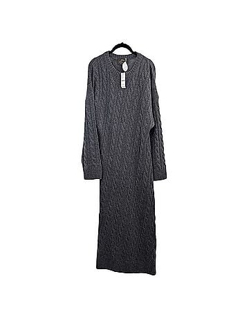 J.Crew Cashmere Twisted Cable Knit Sweater Casual Dress (view 2)