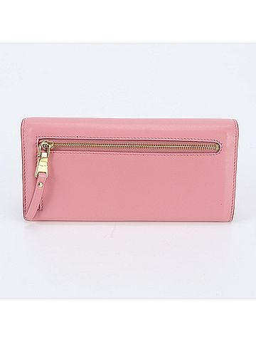 Miu Miu Miu Miu Miu Leather Bi-fold Wallet (5MH109) with Guarantee Card - Women's (view 2)