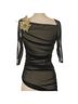 Venus Black Long Sleeve Blouse Size S - photo 3