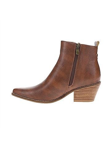 Corkys Women's Toil N Trouble Bootie in Cognac (view 2)
