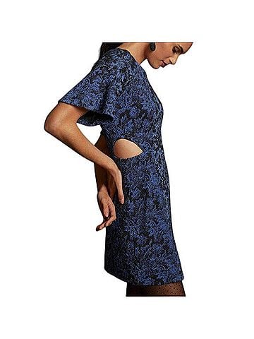 Anthropologie Jacquard Cocktail Dress (view 2)