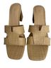 Nine West 100% Straw Tan Heels Size 9 - photo 1