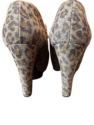 Dries Van Noten Leopard Suede Ankle Boots Ankle Boots (view 2)