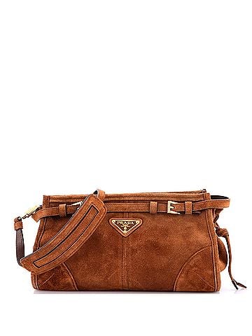 Prada Bonnie Handbag Suede Small (view 1)