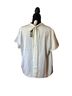 J.Crew Ivory Short Sleeve Blouse Size L - photo 2