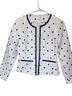 Talbots Polka Dots White Blue Jacket Size 2 (petite) - photo 1