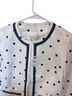 Talbots Polka Dots White Blue Jacket Size 2 (petite) - photo 3