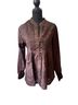 Coldwater Creek Floral Brown Blouse Size M (petite) - photo 1
