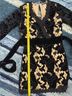 Venus 95% Polyester 5% Spandex 100% Polyester 95% Polyester 5% Spandex Floral Black Tan Cocktail Dress Size 8 - photo 6