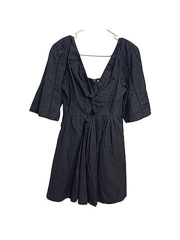 Abercrombie & Fitch Poplin Twist Mini Dress Casual Dress (view 1)