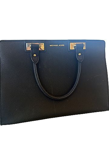 Michael Kors Leather Satchel (view 2)