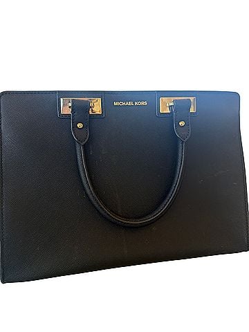 Michael Kors Leather Satchel (view 1)