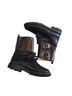 Tory Burch 100% Leather Solid Black Ankle Boots Size 8 1/2 - photo 1