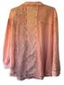 Pol Floral Pink Long Sleeve Button-Down Shirt Size L - photo 2