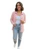 Pol Floral Pink Long Sleeve Button-Down Shirt Size L - photo 4